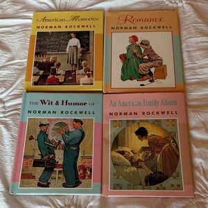 Set of 4 Norman Rockwell Book Collection